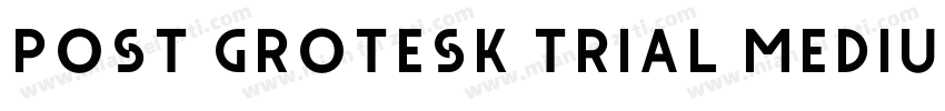 Post Grotesk TRIAL Medium字体转换